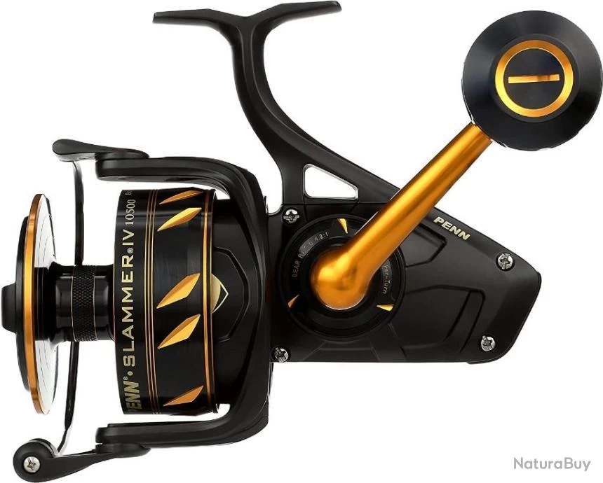 Penn Slammer IV Moulinet Spinning Pêche En Mer Robuste Résistant Pêche Au Leurre Bar Lieus Or/Noir 3 Penn Slammer IV Moulinet Spinning Pêche En Mer Robuste Résistant Pêche Au Leurre Bar Lieus Or/Noir – Image 3
