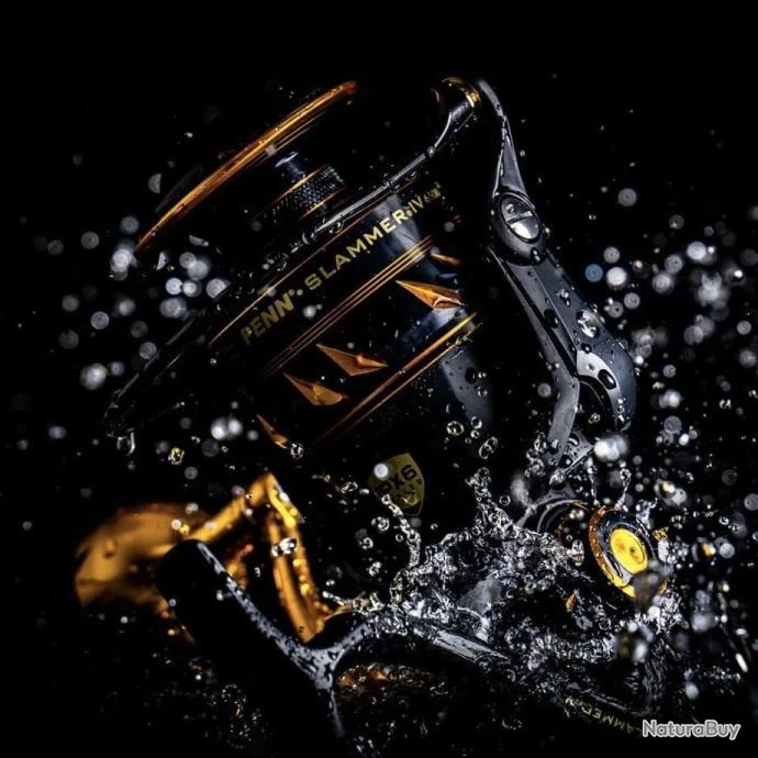 Penn Slammer IV Moulinet Spinning Pêche En Mer Robuste Résistant Pêche Au Leurre Bar Lieus Or/Noir 4 Penn Slammer IV Moulinet Spinning Pêche En Mer Robuste Résistant Pêche Au Leurre Bar Lieus Or/Noir – Image 4